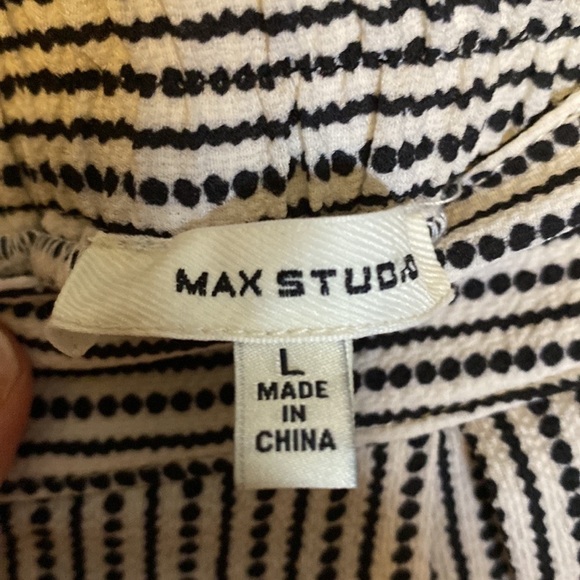 Max Studio Midi Flow Black & White Skirt Size L - Picture 7 of 7
